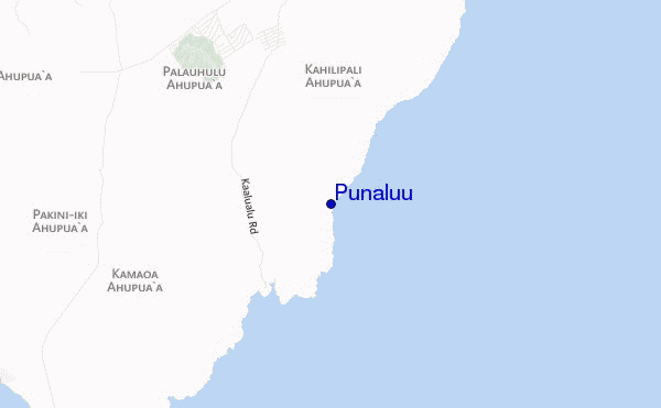 Punaluu location map