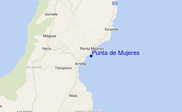 Punta de Mujeres location map