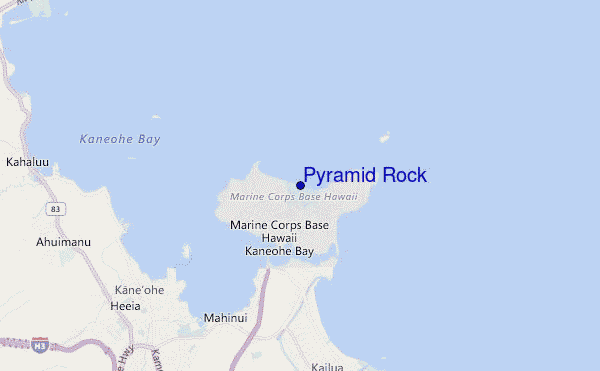 Pyramid Rock location map