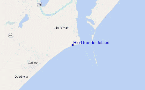 Rio Grande Jetties location map