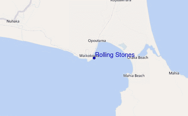 Rolling Stones location map