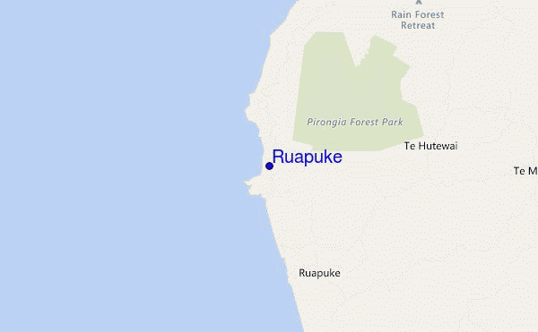 Ruapuke location map