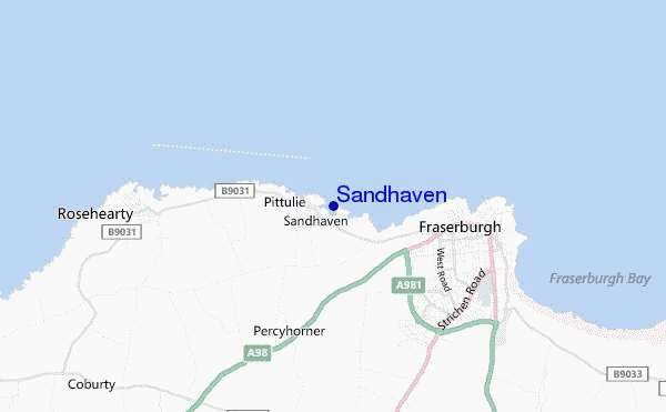 Sandhaven location map