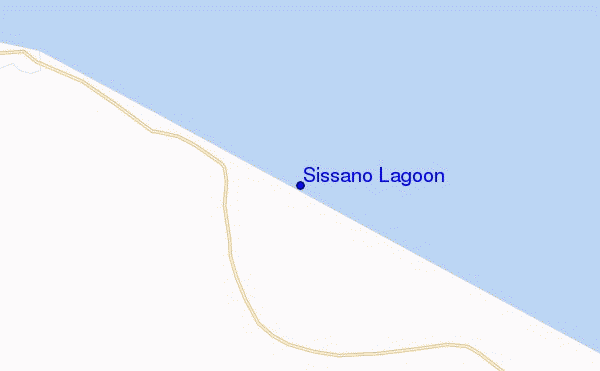 Sissano Lagoon location map