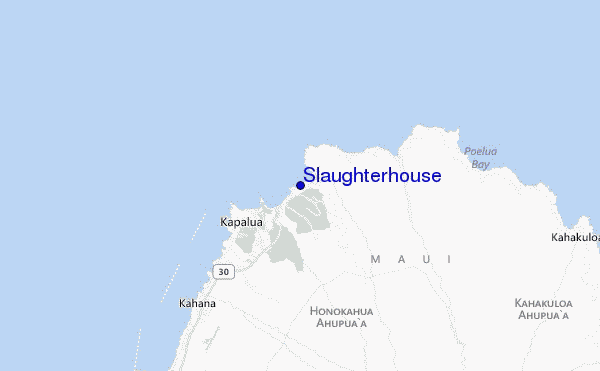 Slaughterhouse location map
