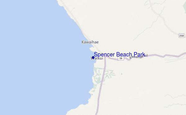 Spencer Beach Park location map