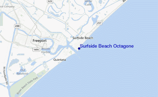 Surfside Beach Octagone location map