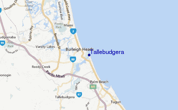 Tallebudgera location map