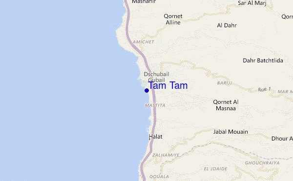 Tam Tam location map