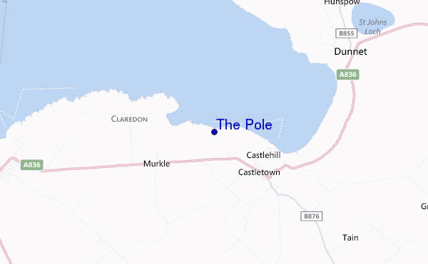 The Pole location map