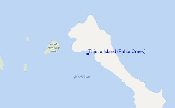 Thistle Island (False Creek) location map
