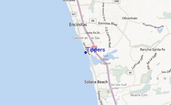 Tippers location map