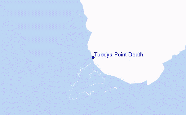 Tubeys/Point Death location map