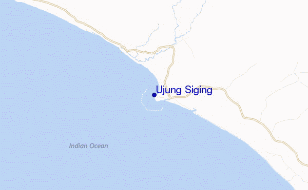 Ujung Siging location map