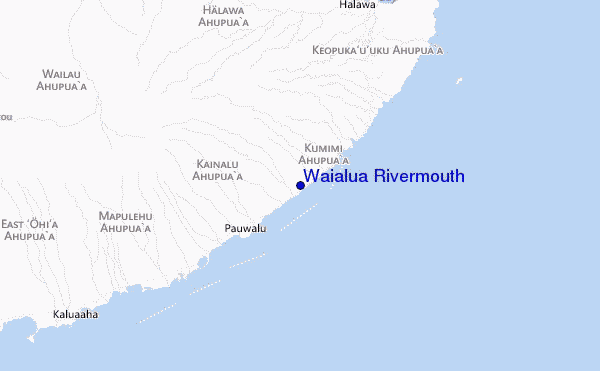 Waialua Rivermouth location map