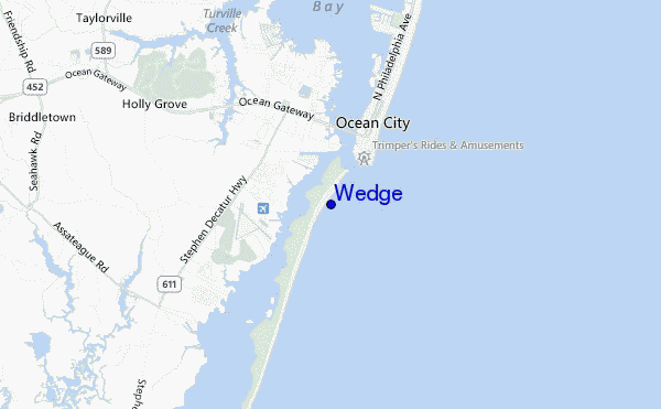 Wedge location map