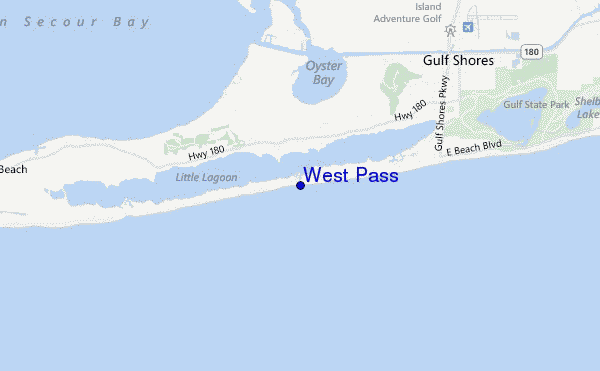 West Pass location map
