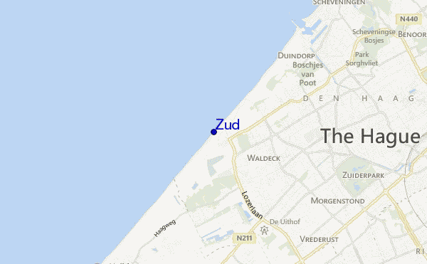 Zud location map