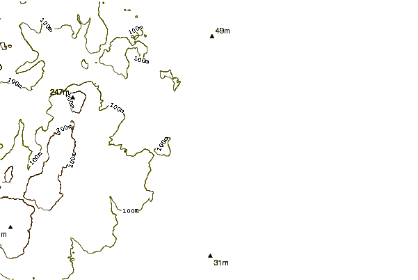Kustlijn bij Aln Estuary