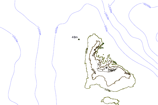 Kustlijn bij Cobblers Cove