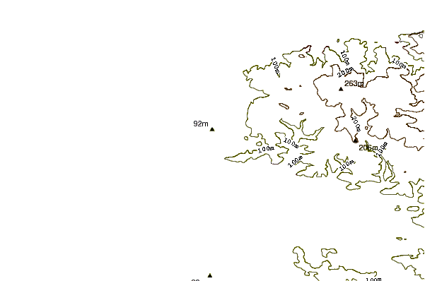 Kustlijn bij Croyde Reef