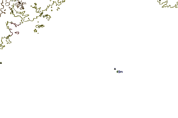 Kustlijn bij La Grande Motte
