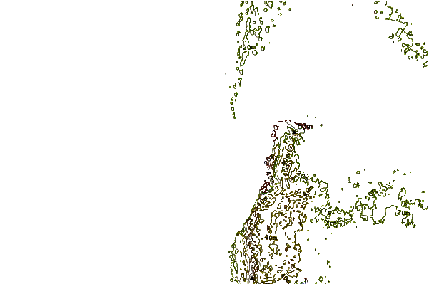 Kustlijn bij Le Sail Fish