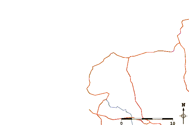 Wegen en rivieren in de buurt Le Triangle