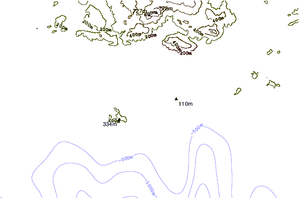 Kustlijn bij Les Sablettes