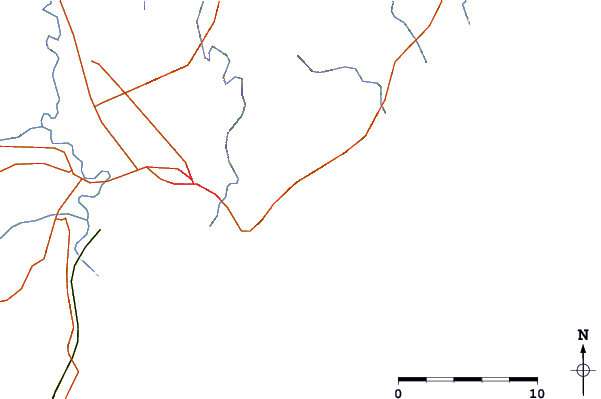 Wegen en rivieren in de buurt Makorori Point