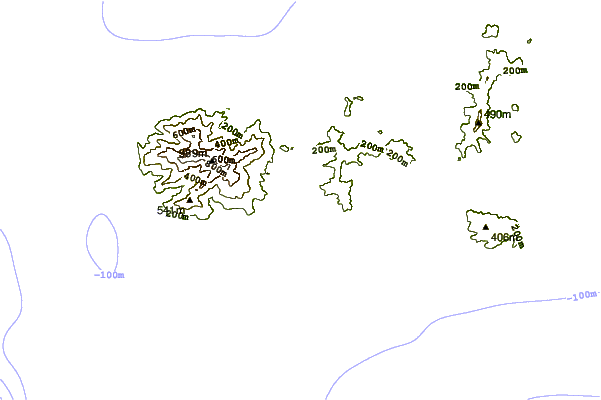Kustlijn bij Marina di Campo / Pineta