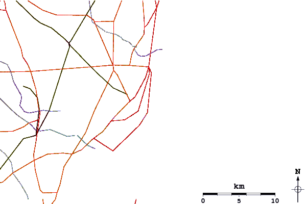 Wegen en rivieren in de buurt Sea Girt