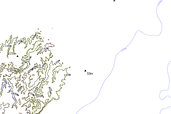Kustlijn bij Shark Island (Cronulla)