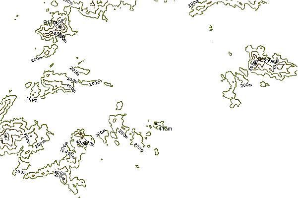 Kustlijn bij Tat Mun Island