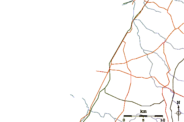 Wegen en rivieren in de buurt Tayelet Ashkelon