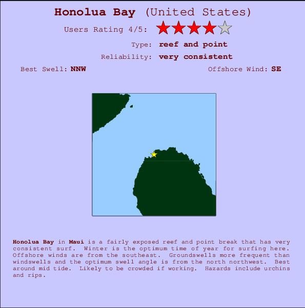 Honolua Bay Locatiekaart en surfstrandinformatie