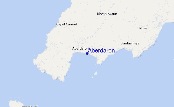locatiekaart van Aberdaron