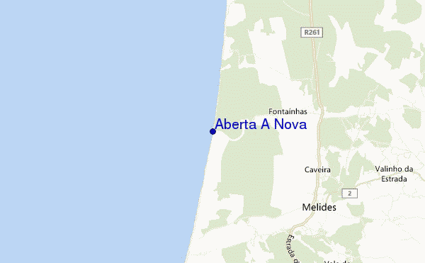 locatiekaart van Aberta A Nova