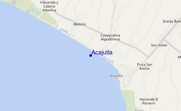 locatiekaart van Acajutla