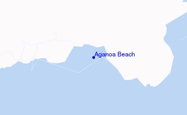 locatiekaart van Aganoa Beach