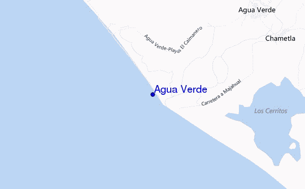 locatiekaart van Agua Verde