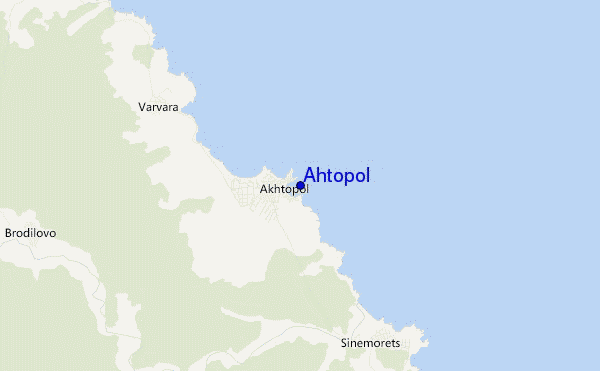 locatiekaart van Ahtopol