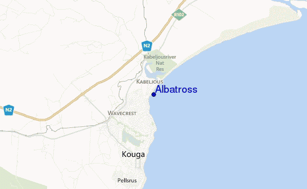 locatiekaart van Albatross