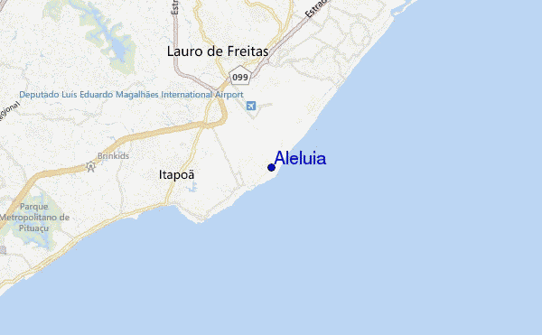 locatiekaart van Aleluia