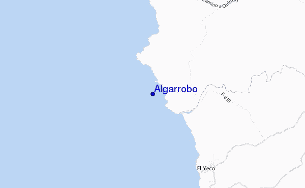 locatiekaart van Algarrobo