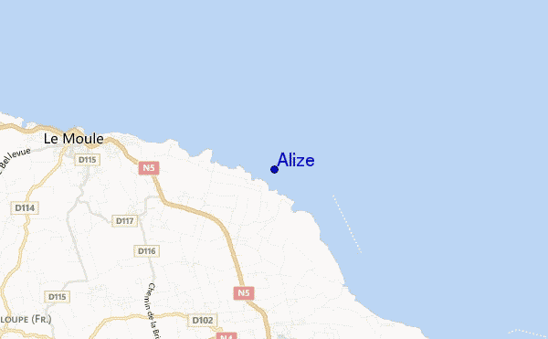 locatiekaart van Alize