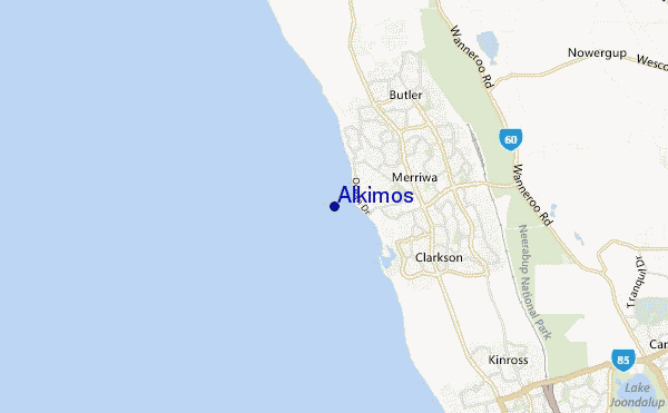 locatiekaart van Alkimos