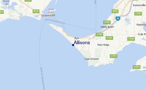Allisons Location Map