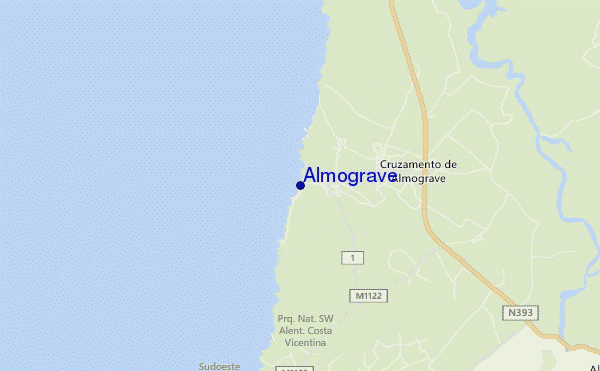 locatiekaart van Almograve