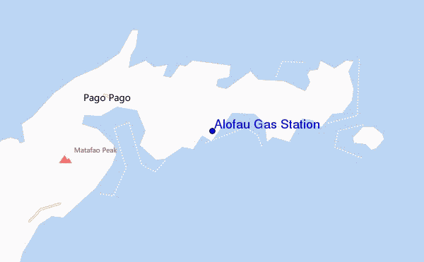 locatiekaart van Alofau Gas Station